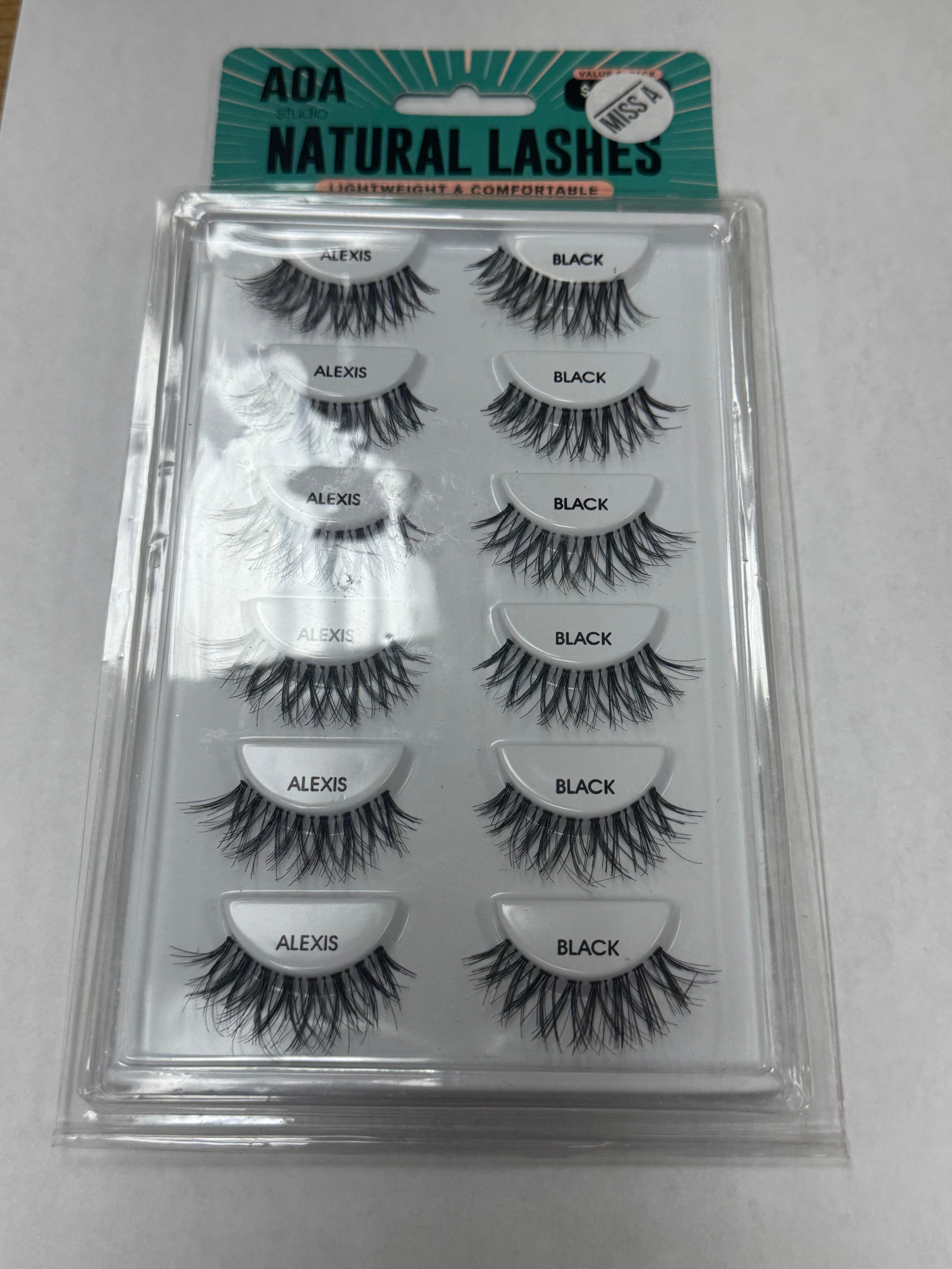 Natural false lashes - Alexis black