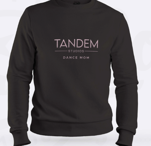 Tandem Embroidered Crewneck - DANCE MOM - TandemWear