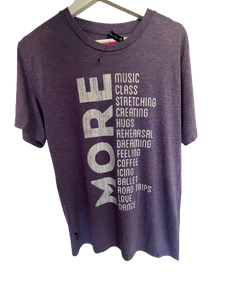 Purple Short Sleeve "MORE" T-shirt - TandemWear